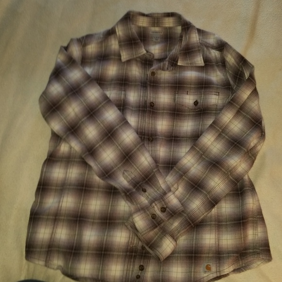 Carhartt Other - Cute purple and white carhartt flannel!